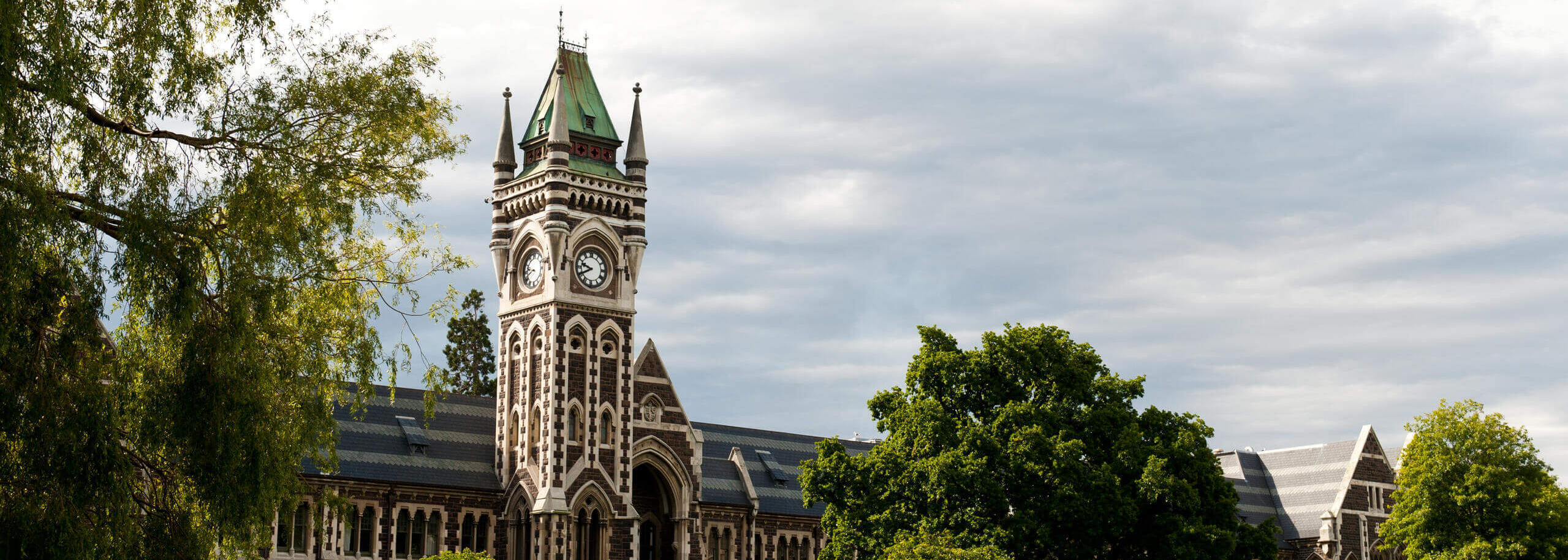 Clocktower der University of Otago in Neuseeland